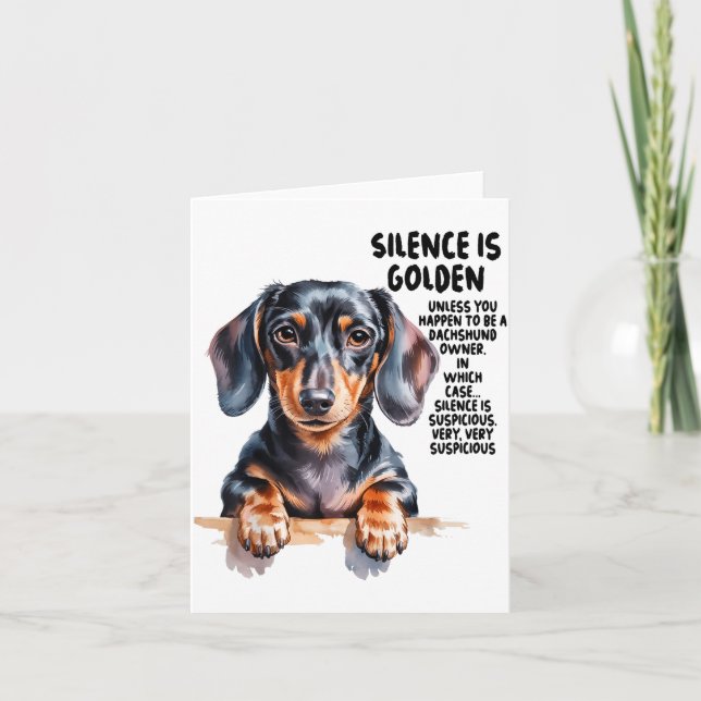 Dachshund Ideas For Women &amp; Novelty Miniature  Karte (Vorderseite)