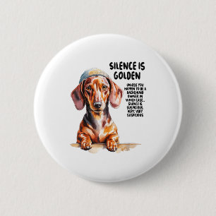 Dachshund-Ideen für Frauen & Neuheit Miniatur- Button