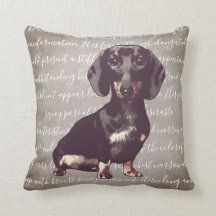 Dachshund-Illustrationskissen