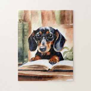 Dachshund in der Aquarellkunst