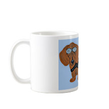 Dachshund in Racing Jacket Mug