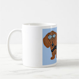 Dachshund in Racing Jacket Mug Kaffeetasse
