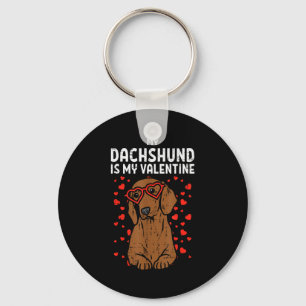 Dachshund ist mein Valentinstag Wiener Hund Valent Schlüsselanhänger