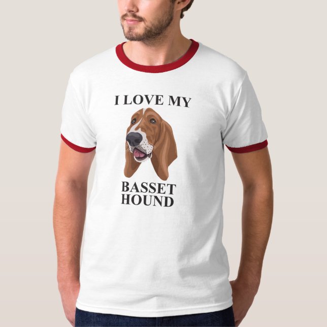 Dachshund-Jagdhund-Liebe T-Shirt (Vorderseite)