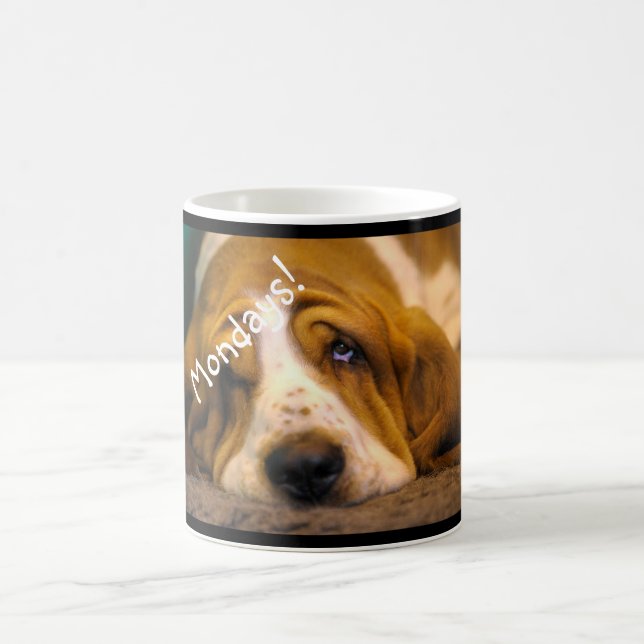 Dachshund-Jagdhund-Montag-Tasse Kaffeetasse (Mittel)
