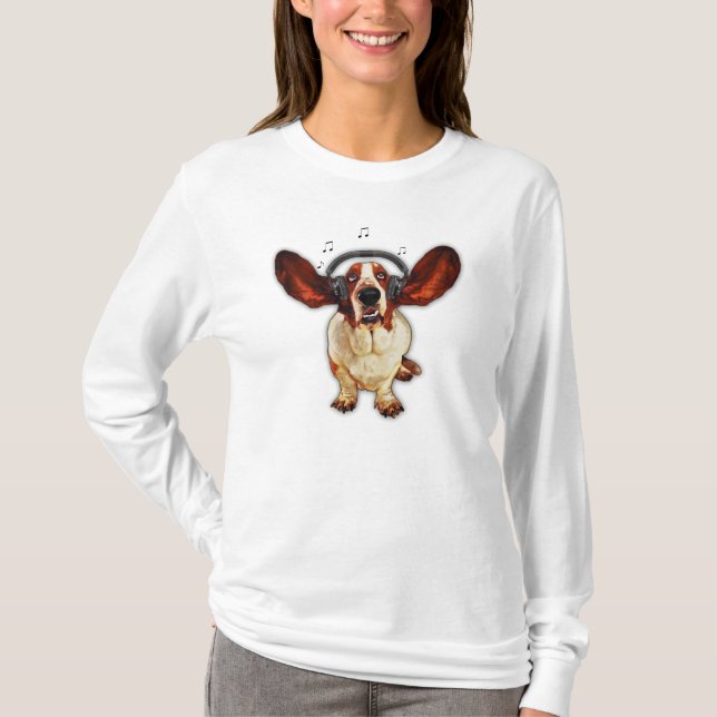 Dachshund-Jagdhund, Pop-Kunst-langer Hülsen-Nano-T T-Shirt (Vorderseite)