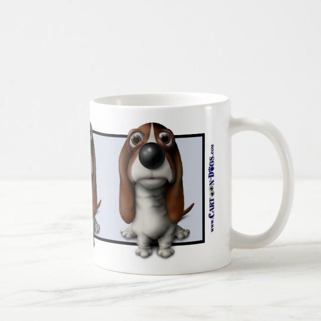 Dachshund-Jagdhund-Tasse BH1 Kaffeetasse (Rechts)