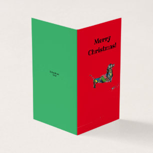 Dachshund Joyeux Noël Cartes