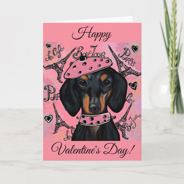 DACHSHUND   KARTE (Vorderseite)