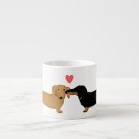 Dachshund Kiss with Heart Cute Wiener Dogs Love
