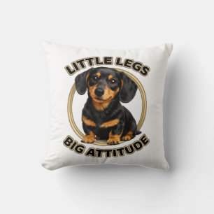 Dachshund kleine Beine große Einstellung Kissen