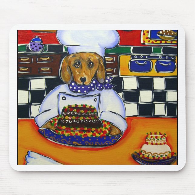 Dachshund Koch Mousepad (Vorne)