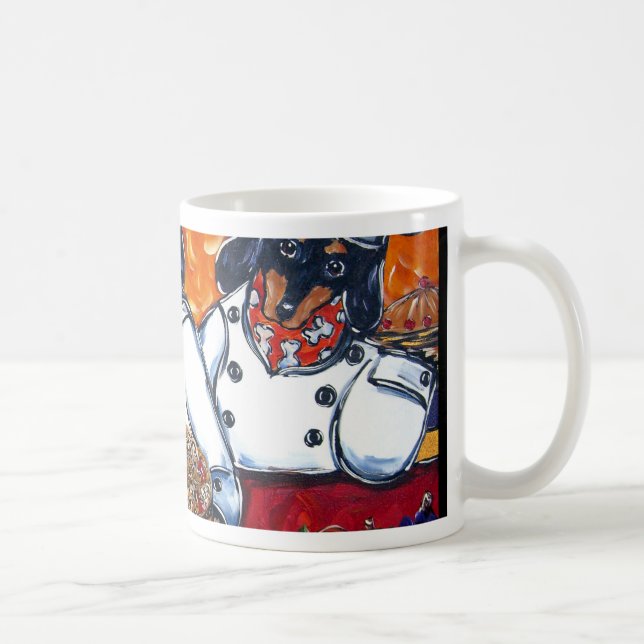 Dachshund Köche Kaffeetasse (Rechts)