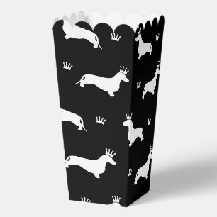 Dachshund Kurzhaar - Kronensilhouette 2 Geschenkschachtel