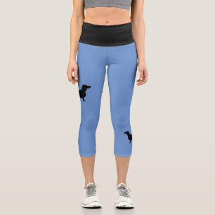 Dachshund Kurzhaar - Silhouette 1 Capri Leggings