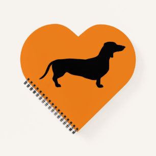 Dachshund Kurzhaar - Silhouette 1 Notizbuch