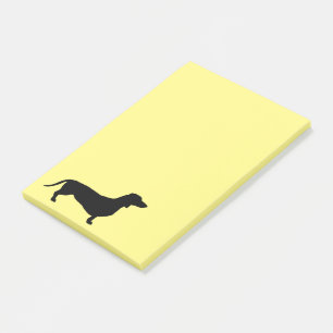 Dachshund Kurzhaar - Silhouette 1 Post-it Klebezettel