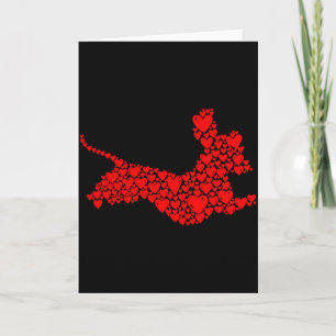 Dachshund Liebe Hunde Mama Weiblich Damen Valentin Karte