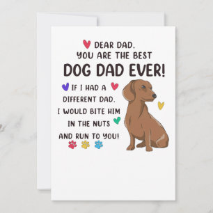 Dachshund Lieber Vater Du Bist Der Beste Einladung