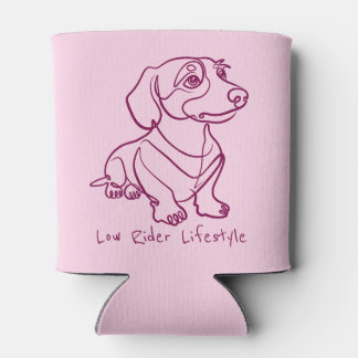 Dachshund-Linienkunst - Low Rider Lifestyle Dosenkühler