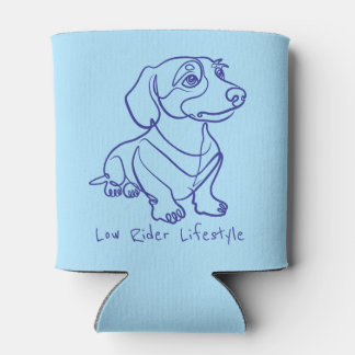Dachshund-Linienkunst - Low Rider Lifestyle Dosenkühler