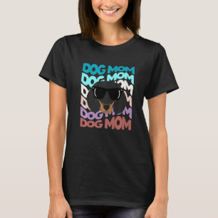 Dachshund-Mama  Coole Retro-Hundemama T-Shirt