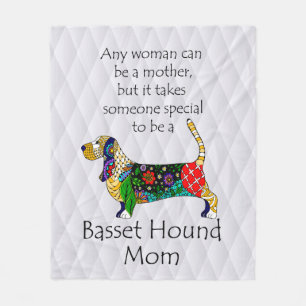 Dachshund-Mama-Fleece-Decke Fleecedecke