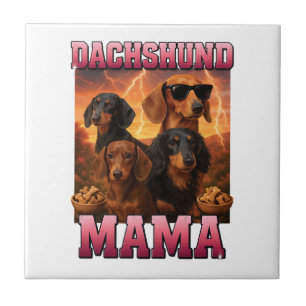 Dachshund Mama Fliese