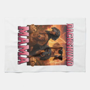 Dachshund-Mama Geschirrtuch