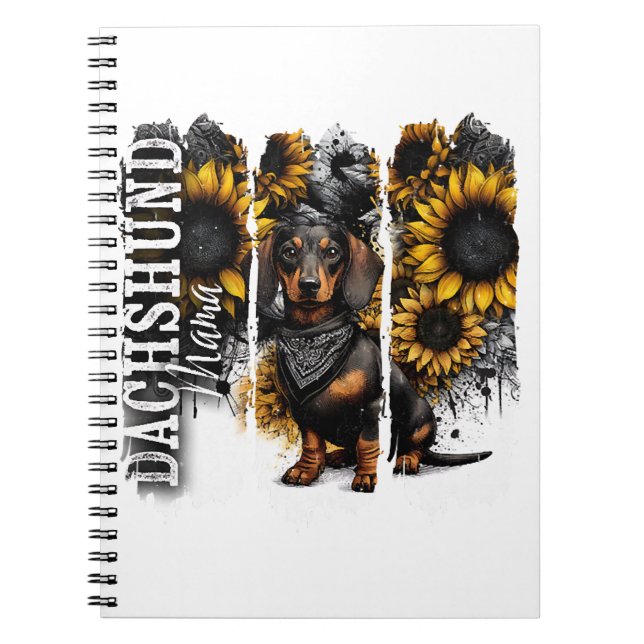 Dachshund-Mama  Notizblock (Vorderseite)