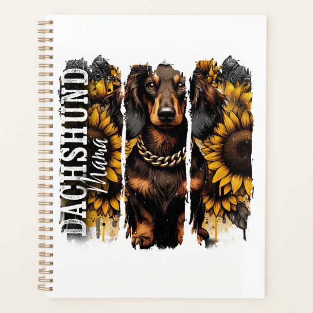 Dachshund Mama Planer (Vorderseite)