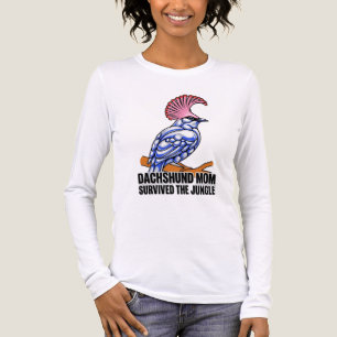 Dachshund-Mama überlebte Dschungel-Shirt Tri-Blend Shirt