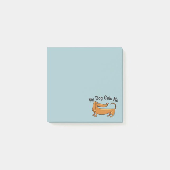 Dachshund Me Obtient Des Post-it® Notes (Devant)