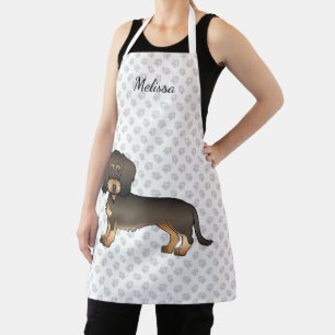 Dachshund mit rauer Wildschweinfellzeichnung Carto Schürze