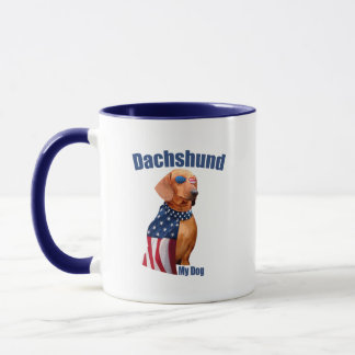 Dachshund Mug - Amusant Amoureux des chiens patrio
