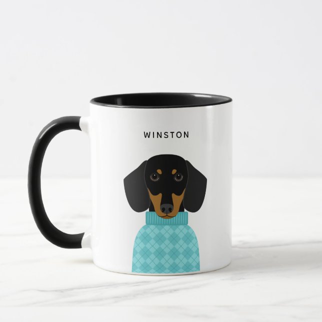 Dachshund Mugs (Gauche)