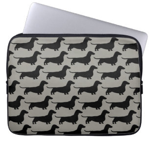 Dachshund-Muster (Kurzhaarige Wiener Hunde) Laptopschutzhülle