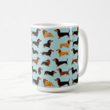 Dachshund-Muster-Tasse