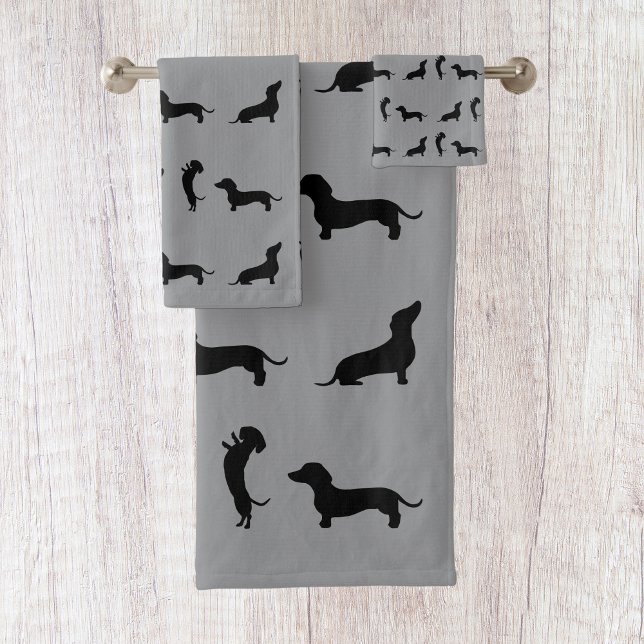 Dachshund noir et blanc  (Créateur téléchargé)