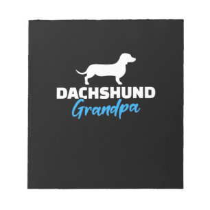 Dachshund Opa Notizblock