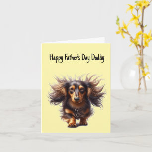 Dachshund Papa Vatertagskarte Karte