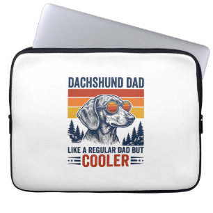 Dachshund Papa wie ein normaler Papa, aber cooler  Laptopschutzhülle