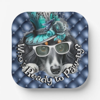 Dachshund Paw-ty Teller | Luxus-Hundeparty