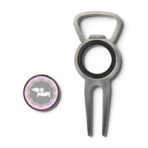 Dachshund Pink Polka Dot Golf Tool pour Doxie Moms