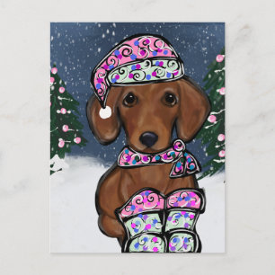 Dachshund Postkarte