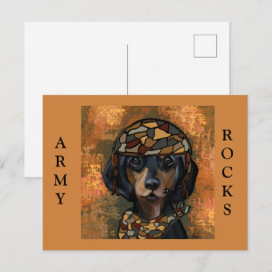 DACHSHUND POSTKARTE