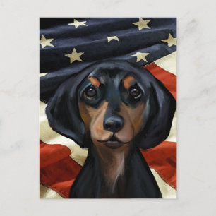 DACHSHUND POSTKARTE