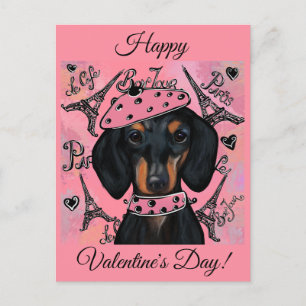 DACHSHUND POSTKARTE