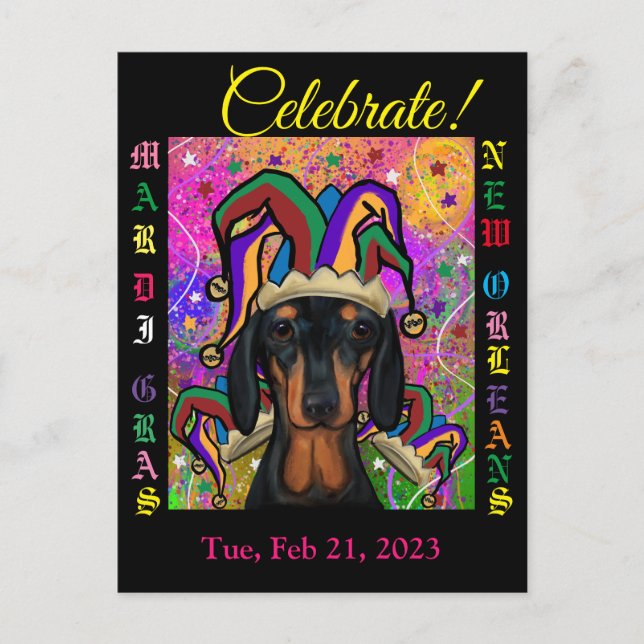 Dachshund       postkarte (Vorderseite)