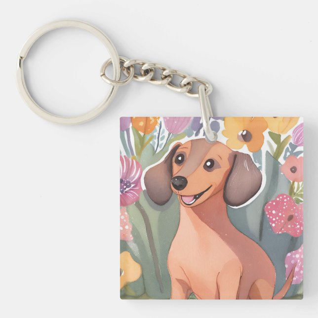 Dachshund Puppy | Watercolor Dog Pet (Devant)